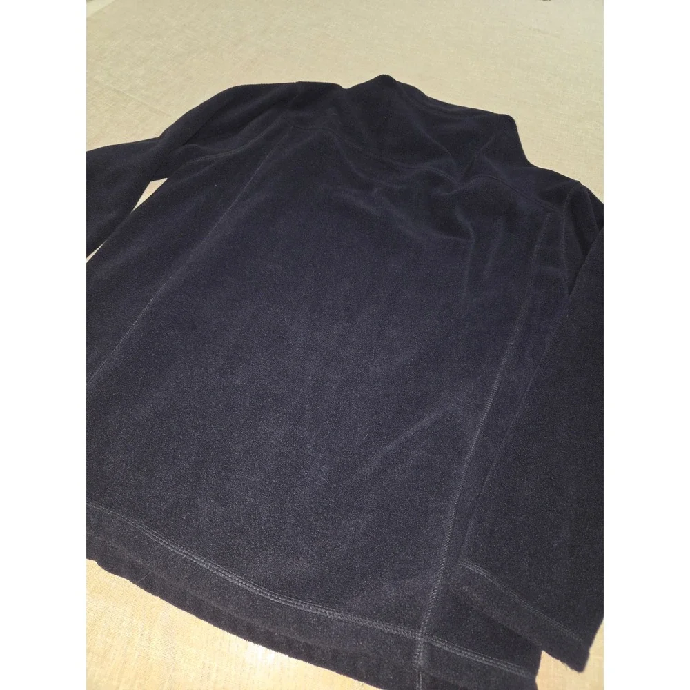 St. John's Bay Navy Blue Quarter Zip Fleece Pullover Mens